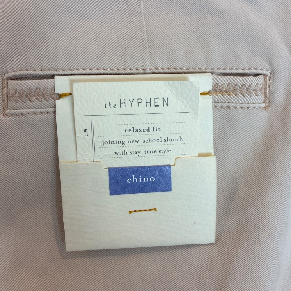 Anthropologie Pilcro Hyphen Chino Pants Size 27 Khaki Pink/Rose Neutral NWT - Picture 3 of 7